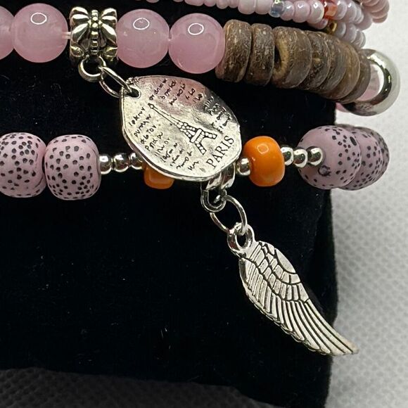 Brand New!! Beaded bracelet with charms bundle - Picture 3 of 4